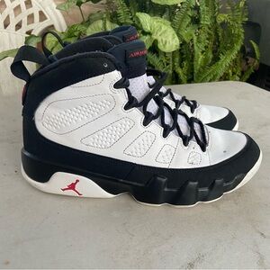 Nike Air Jordan 9 Retro Space Jam White Black Sneakers 302370-112 Men's Size 9